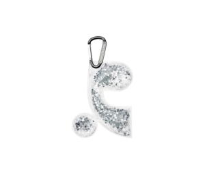 Buy Rest & Recreation RR Glitter Keyring Clear at Sasom – Authentic and Ready to Ship