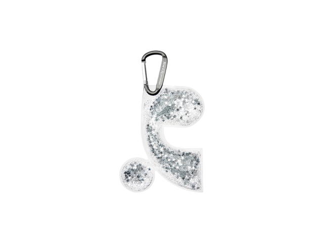 Rest & Recreation Rest & Recreation RR Glitter Keyring Clear - view 1