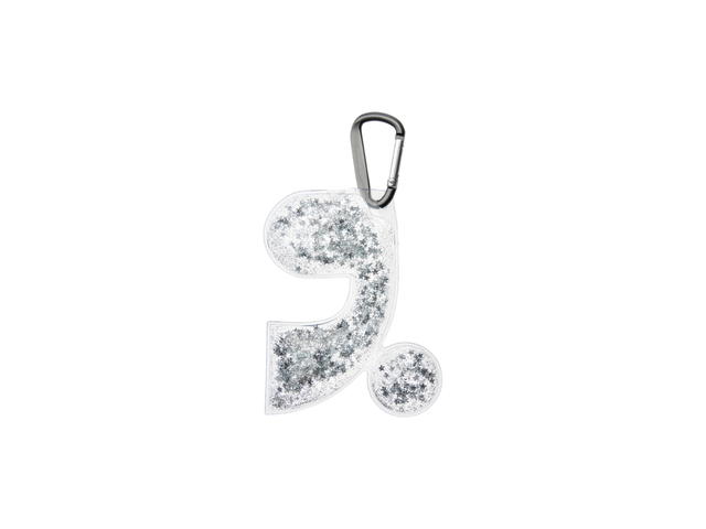 Rest & Recreation Rest & Recreation RR Glitter Keyring Clear - view 2