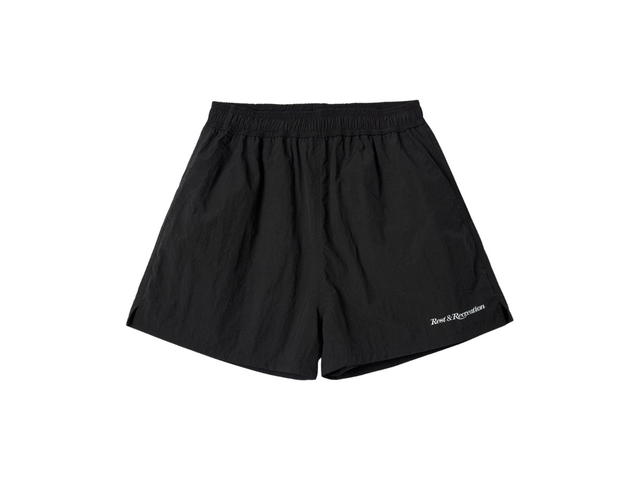 Rest & Recreation Rest & Recreation RR Logo Nylon Shorts Black - view 1