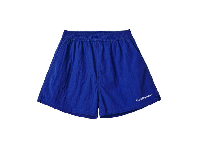 Rest & Recreation Rest & Recreation RR Logo Nylon Shorts Blue - view 1