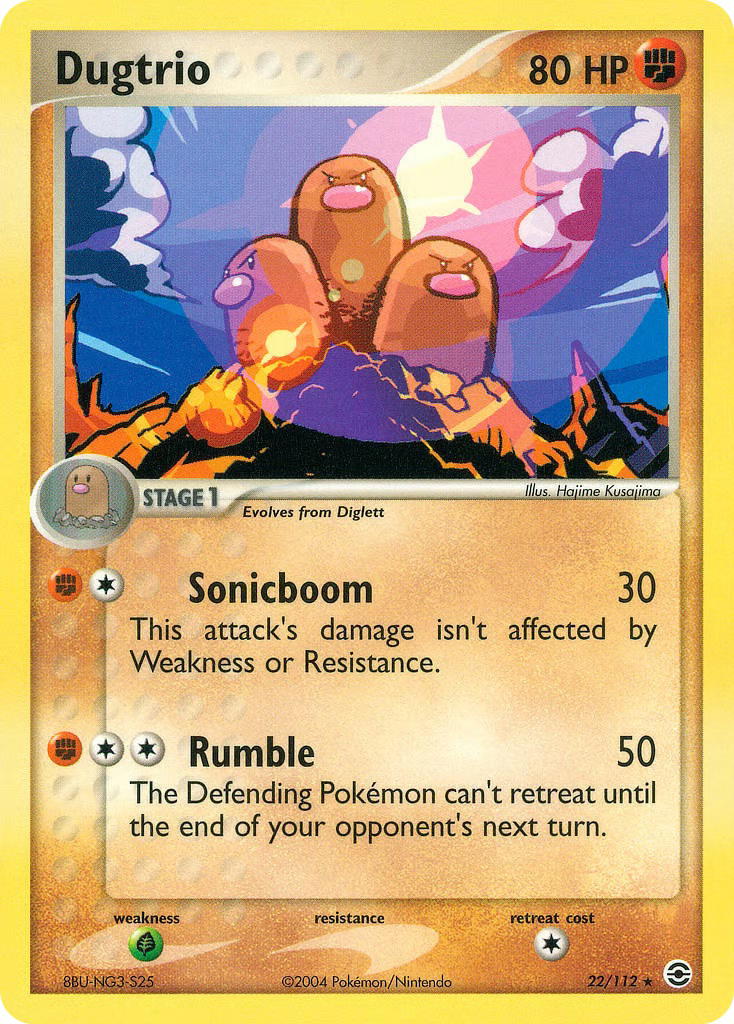 Pokemon Pokemon Dugtrio R [RG 22/112] EX "FireRed & LeafGreen" [ReverseHolo] (EN)