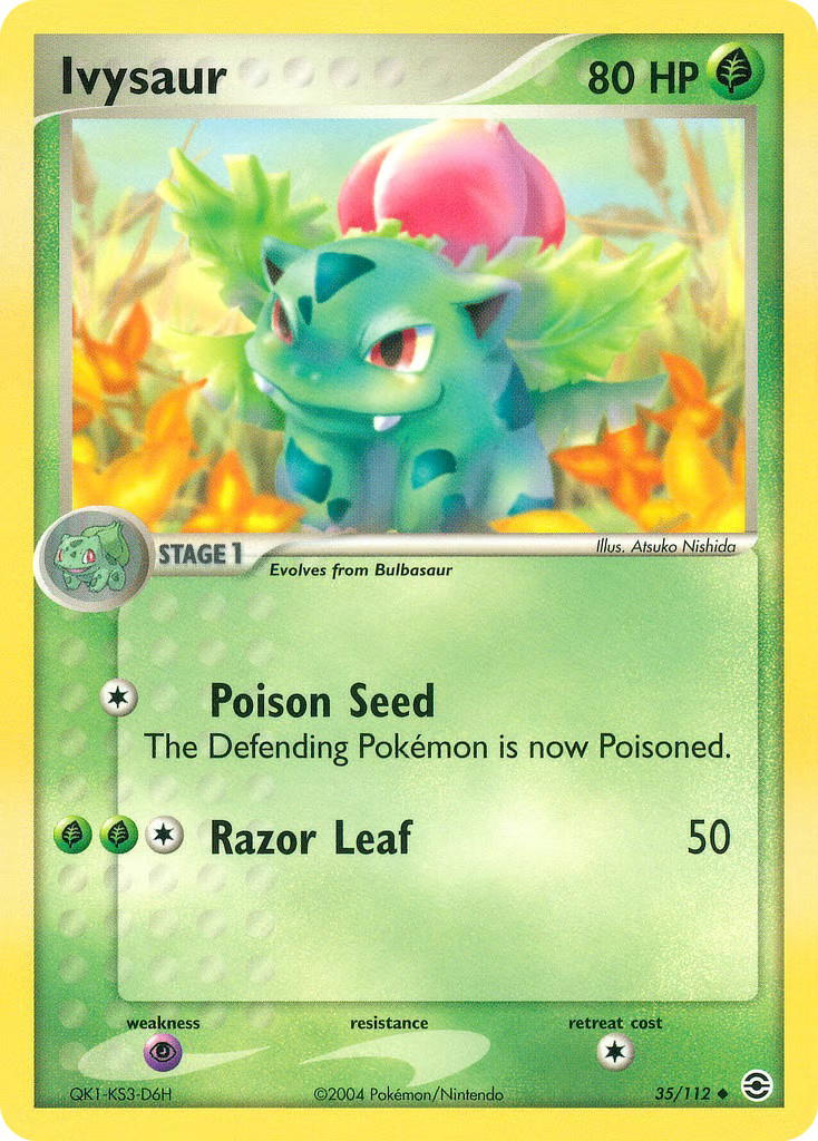 Pokemon Pokemon Ivysaur U [RG 35/112] EX "FireRed & LeafGreen" [ReverseHolo] (EN)