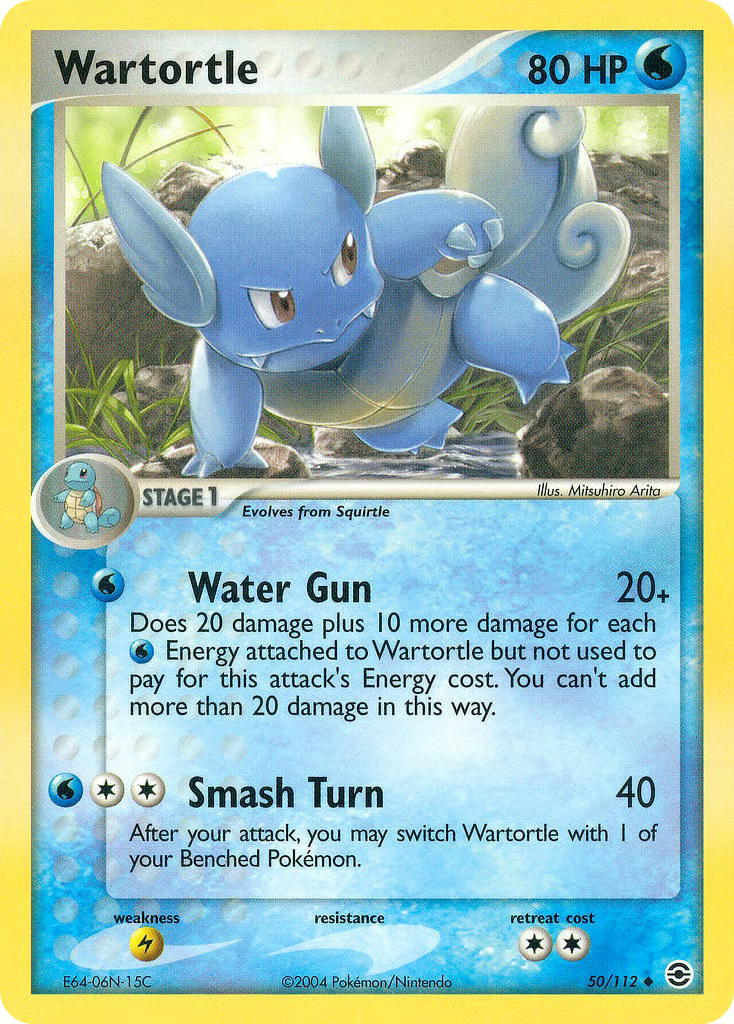 Pokemon Pokemon Wartortle U [RG 50/112] EX "FireRed & LeafGreen" [ReverseHolo] (EN)