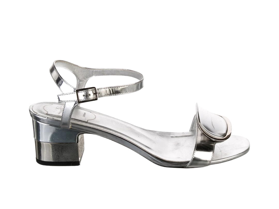 Roger Vivier Roger Vivier Patent Leather Sandals Silver (Woman's)