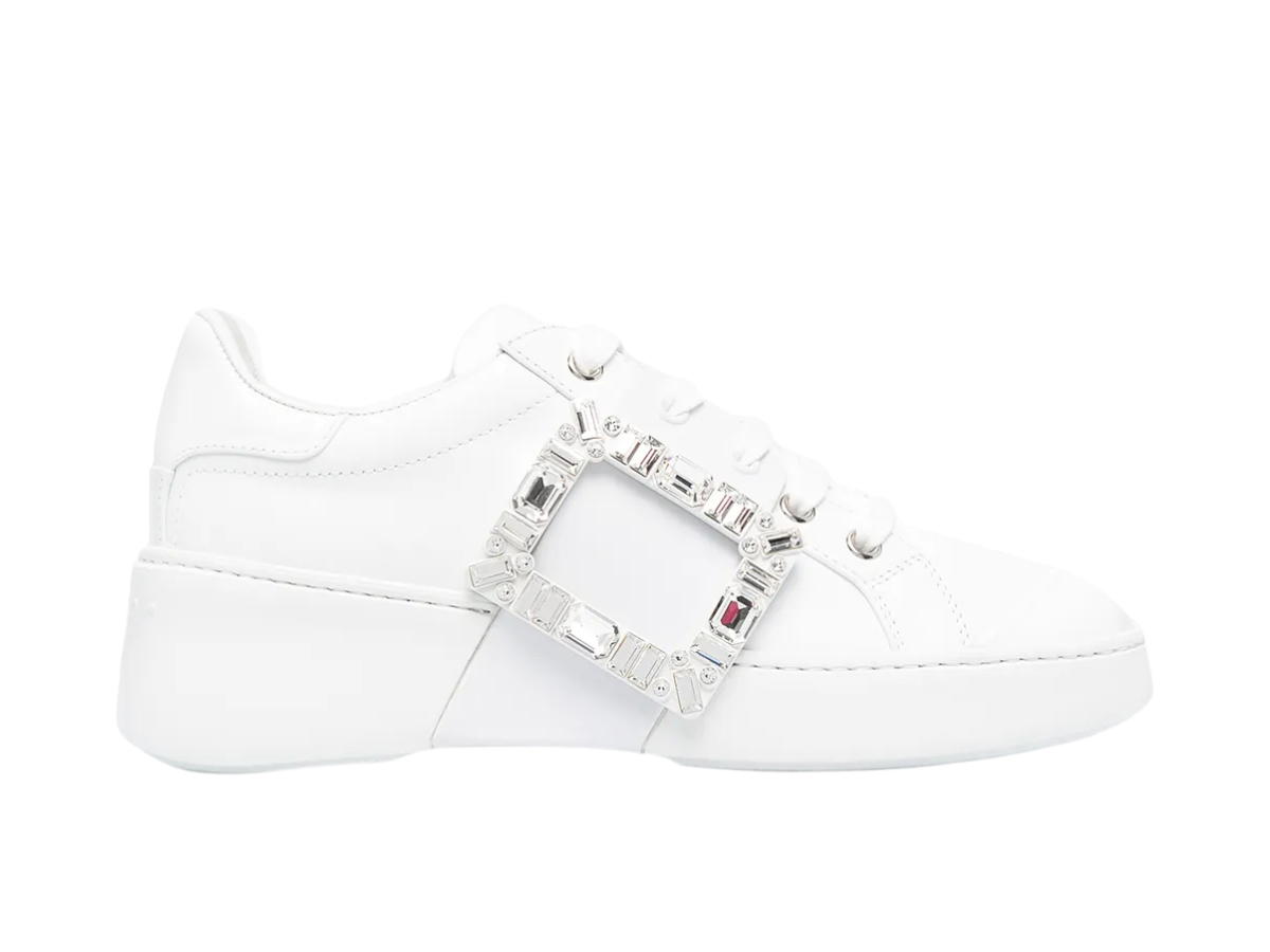 Roger Vivier Roger Vivier Skate Crystal Embellished Sneakers White (W)