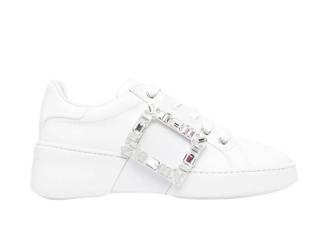 Roger Vivier Roger Vivier Skate Crystal Embellished Sneakers White (W) - view 1
