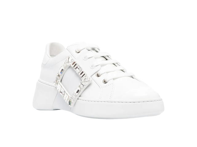 Roger Vivier Roger Vivier Skate Crystal Embellished Sneakers White (W) - view 2