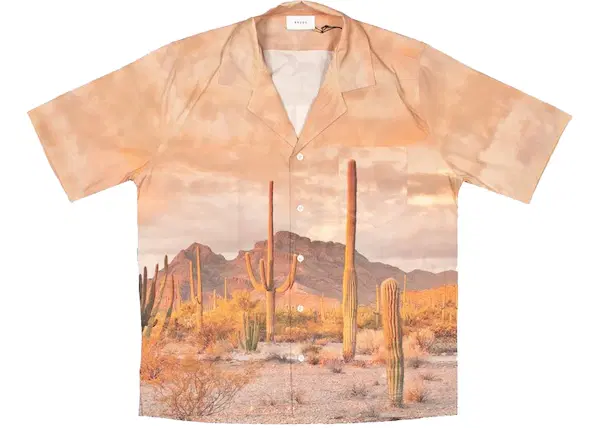 Buy Rhude Cactus Button Up Bowling Shirt Pink at Sasom – Authentic and Ready to Ship