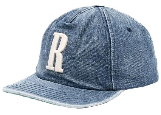 Rhude Rhude Logo Denim Snapback Hat Dark Indigo - view 1