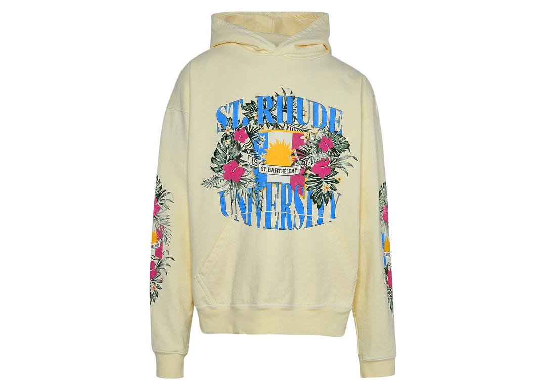 Rhude Rhude University Hoodie Cream