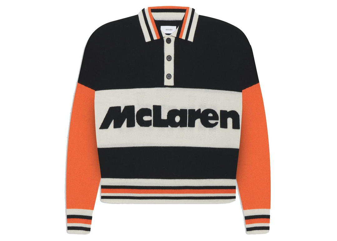Rhude Rhude x McLaren Logo Polo Black/Orange