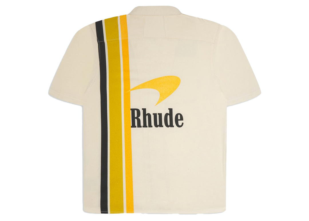 Rhude Rhude x McLaren Pit Crew Shirt Creme/Black