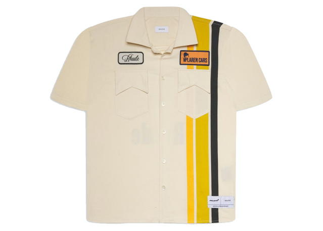 Rhude Rhude x McLaren Pit Crew Shirt Creme/Black - view 2