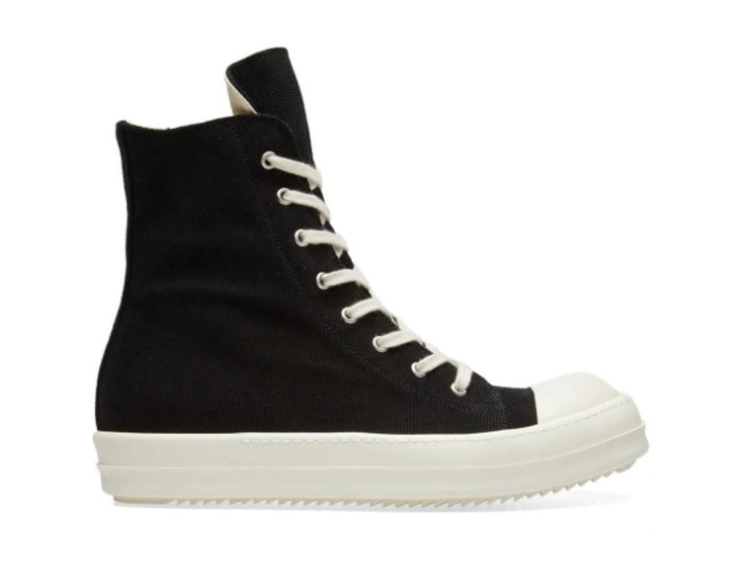 Rick Owens RICK OWENS DRKSHDW HIGH SNEAKER BLACK MILK