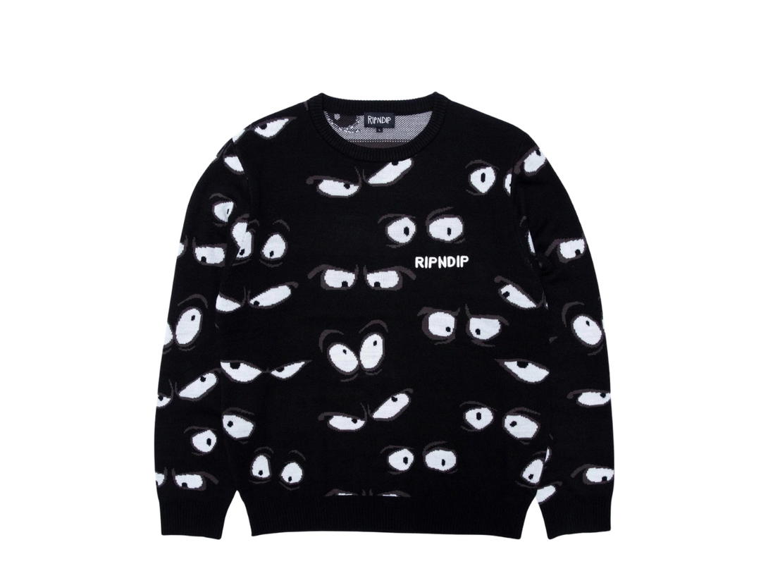 RipNDip RipNDip All Eyez Knit Sweater Black