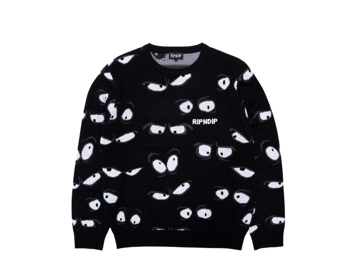 RipNDip RipNDip All Eyez Knit Sweater Black