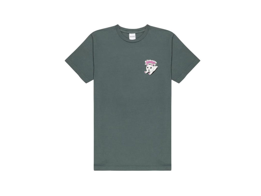 RipNDip RipNDip Leaping Kitty Tee Charcoal