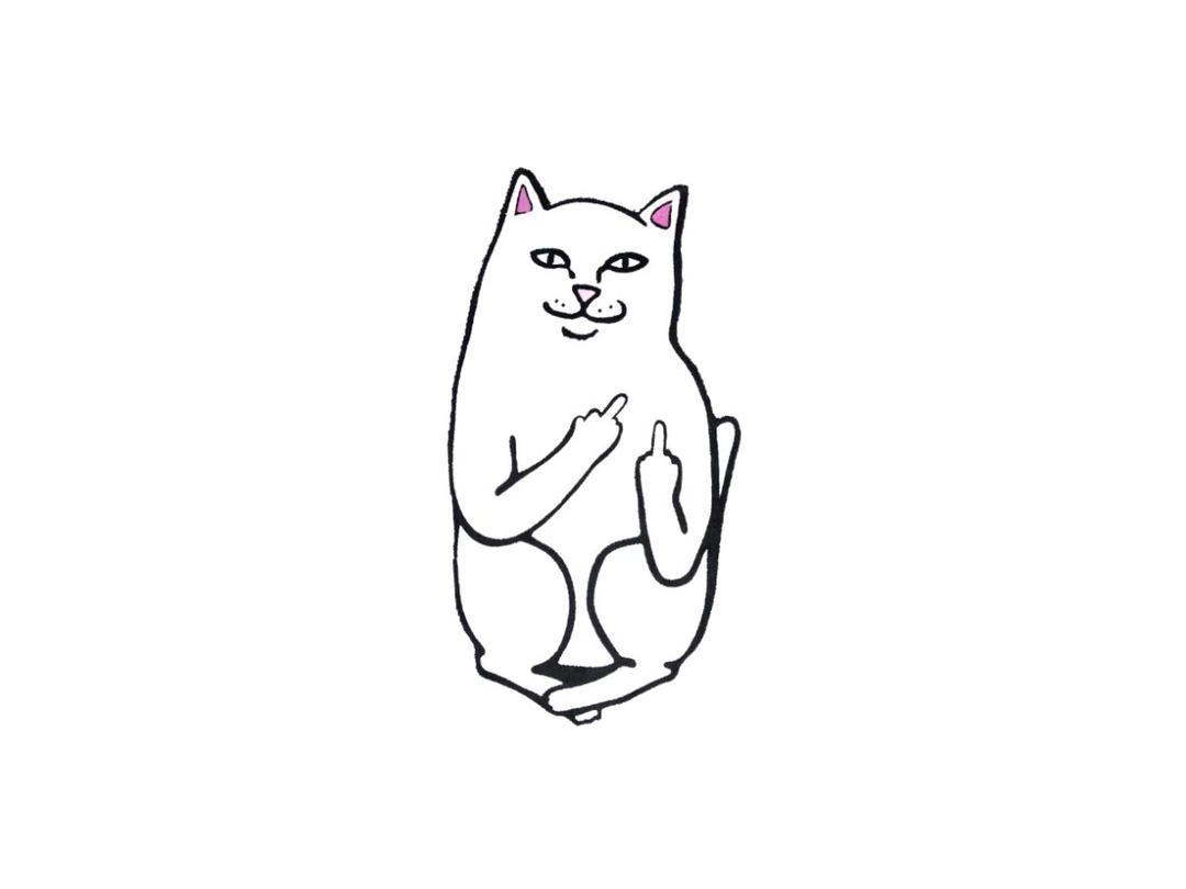 RipNDip RipNDip Lord Nermal 6ft Rug White