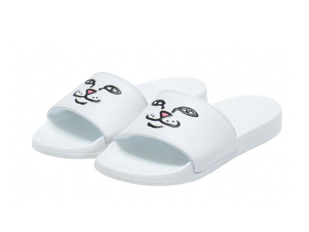 RipNDip RipNDip Lord Nermal Face Slides White