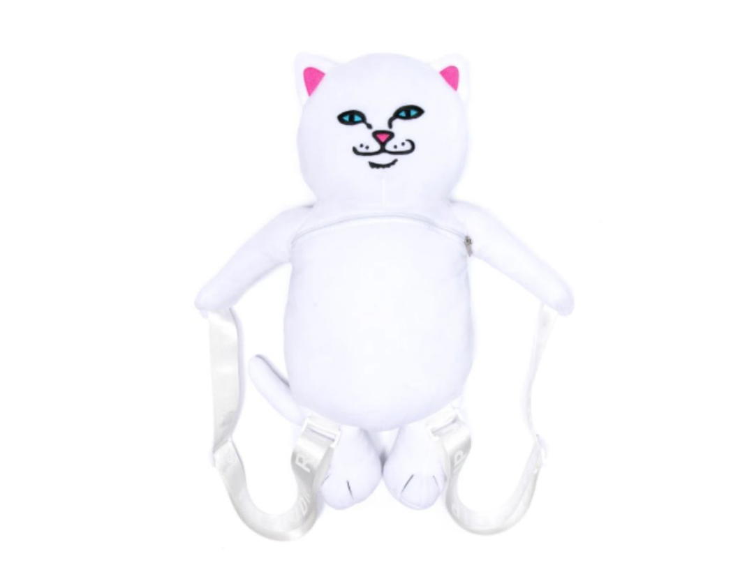 RipNDip RipNDip Lord Nermal Plush Backpack (White)