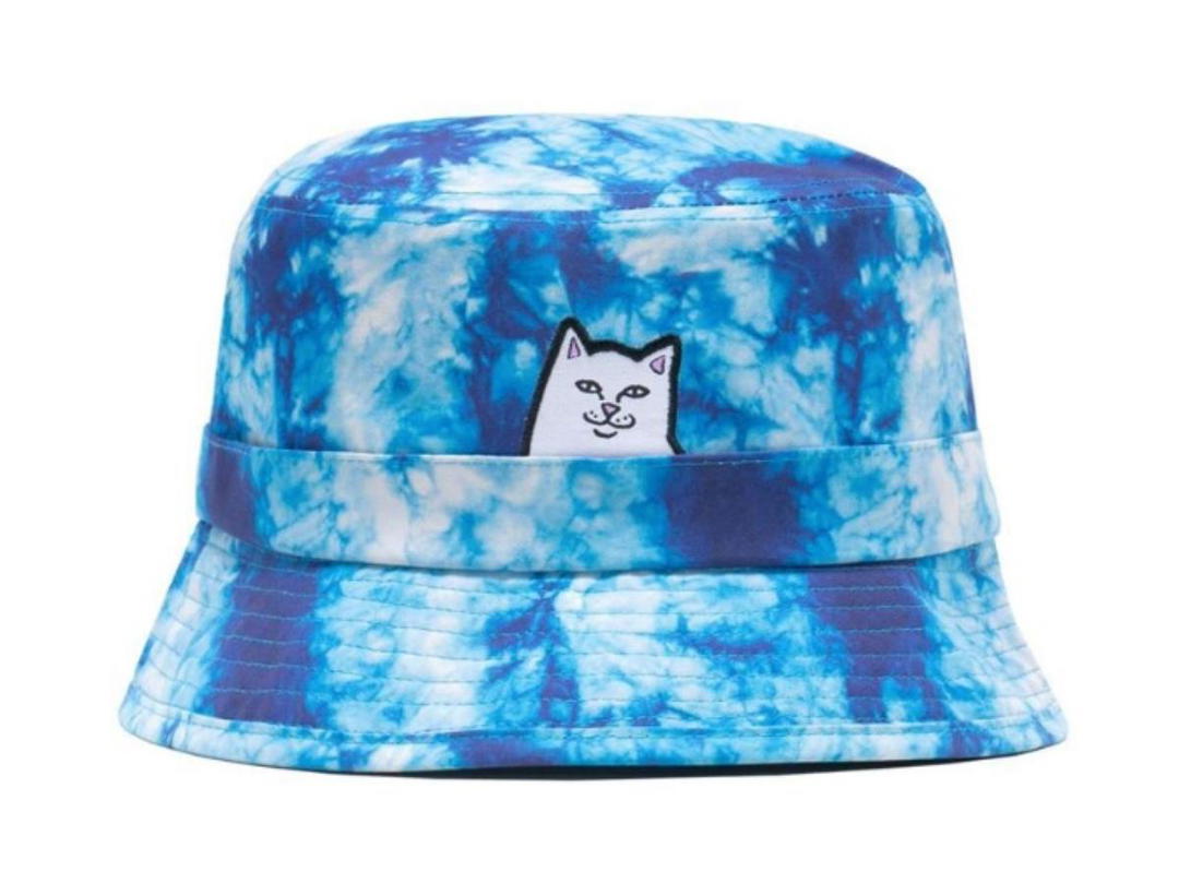 RipNDip RipNDip Lord Nermal Tie Dye Bucket Hat Blue Acid Wash