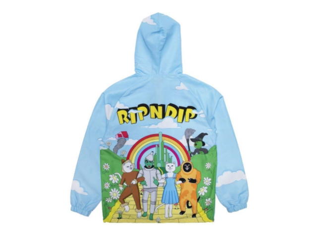 RipNDip RipNDip No Place Like Home Hooded Coaches Jacket Baby Blue - view 2