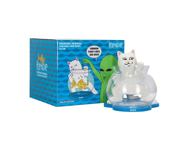 RipNDip RIPNDIP Peeking Nermal Fish Bowl White - view 2