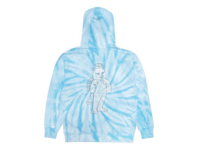 RipNDip RipNDip Sent From Heaven Hoodie Light Blue Spiral Dye - view 1