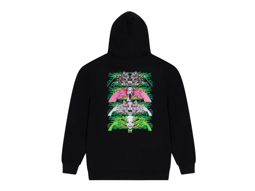 RipNDip RipNDip Skull Face Hoodie Black