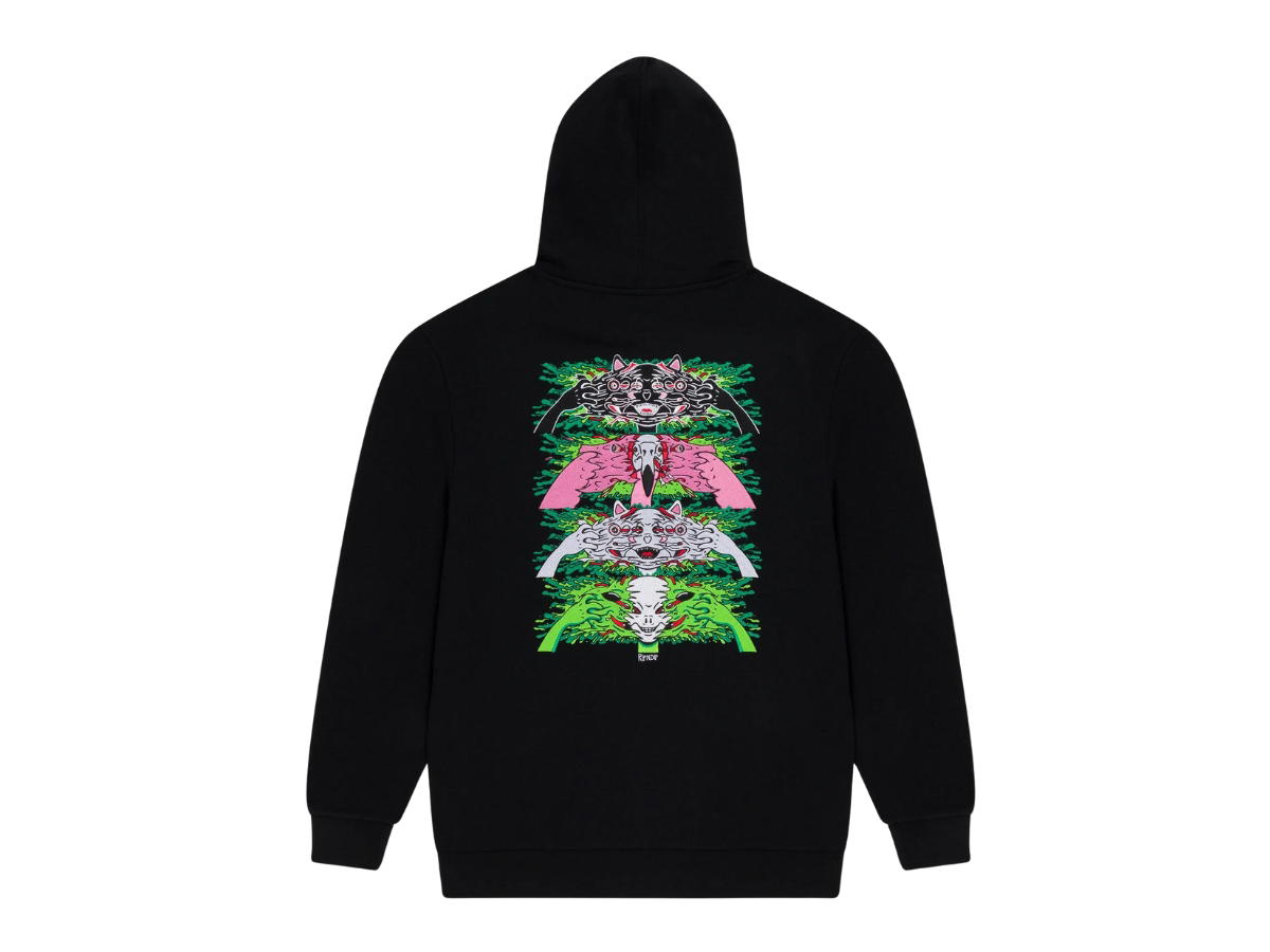 RipNDip RipNDip Skull Face Hoodie Black