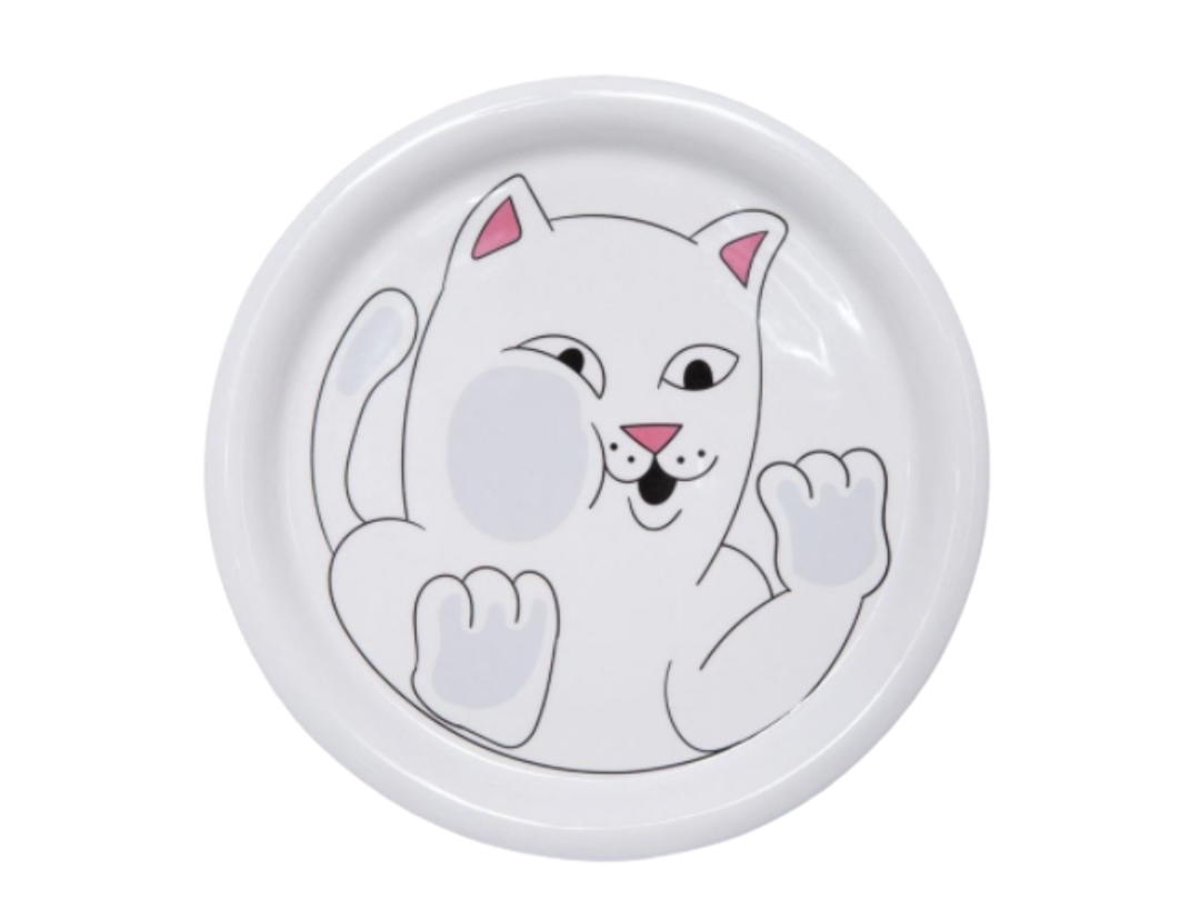 RipNDip RIPNDIP Squished Nerm Ceramic Plate White