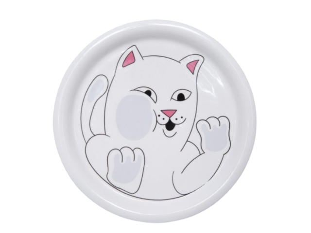 RipNDip RIPNDIP Squished Nerm Ceramic Plate White - view 1