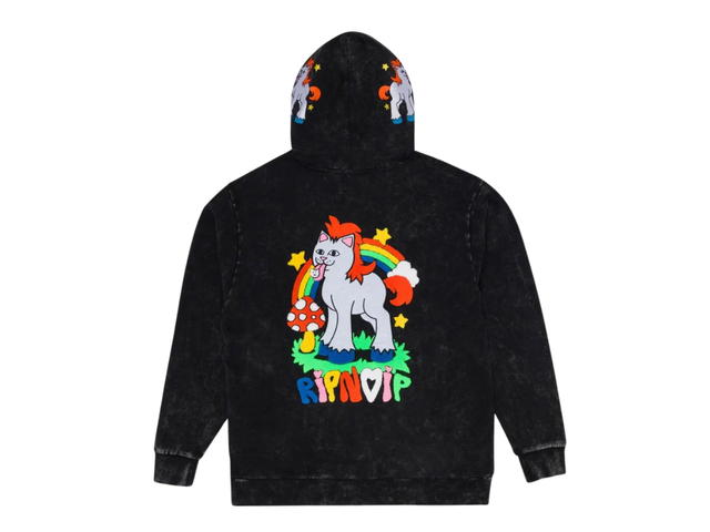 RipNDip RipNDip Taste The Rainbow Hoodie Black Mineral Wash - view 2