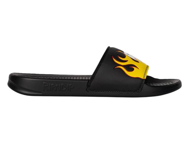 RipNDip RipNDip Welcome To Heck Slides Black Flame - view 1