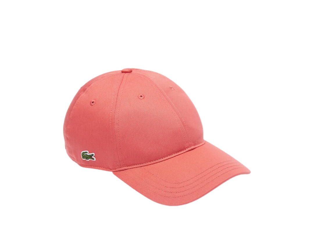 Lacoste Lacoste Organic Cotton Twill Cap Pink