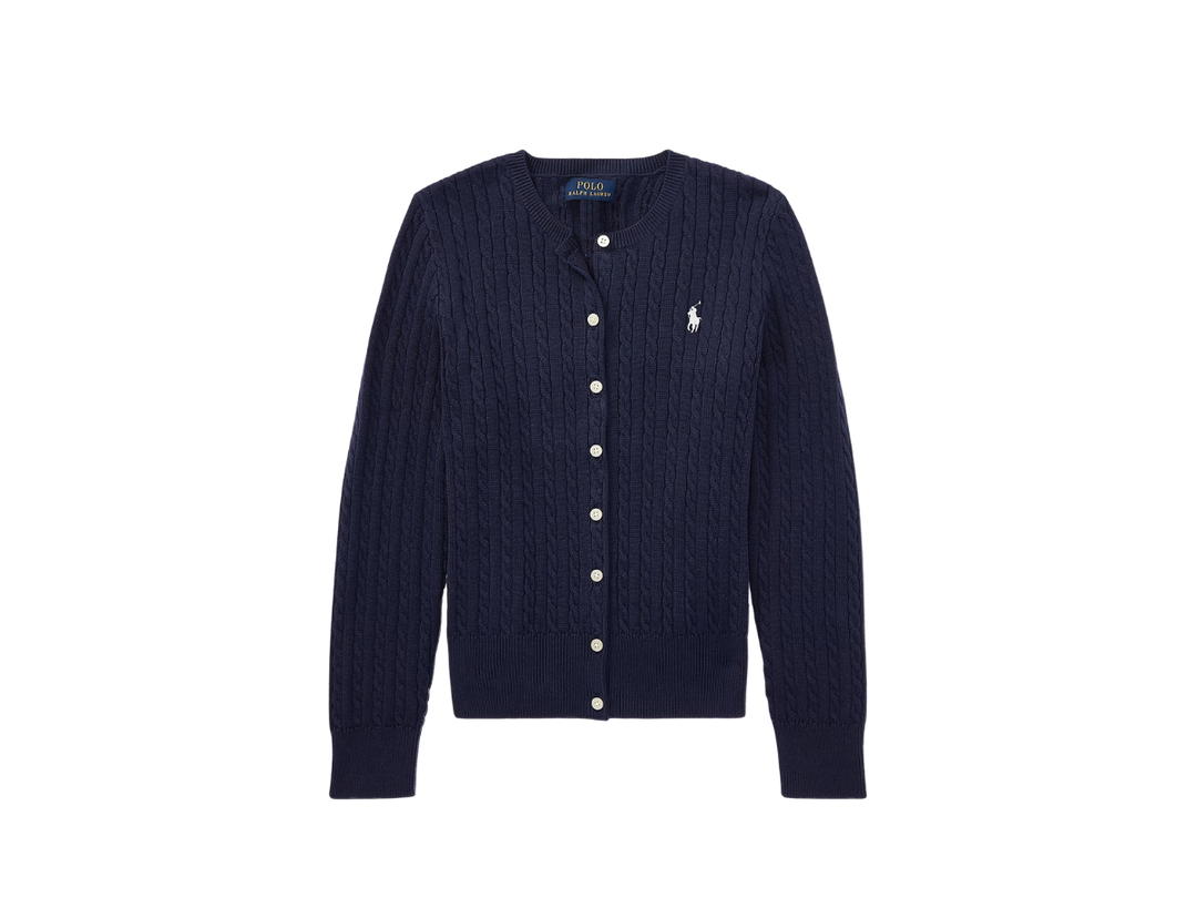 Polo Ralph Lauren Polo Ralph Lauren Mini-Cable Cotton Cardigan Hunter Navy