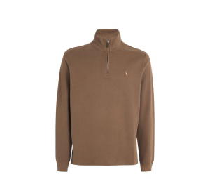 Buy Polo Ralph Lauren Quarter-Zip Sweater Brown at Sasom – Authentic and Ready to Ship