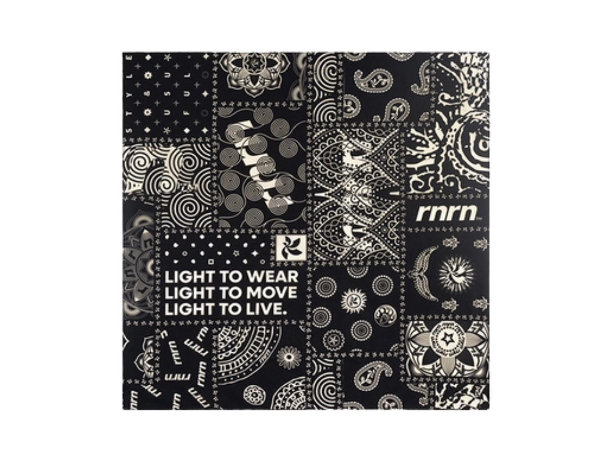 Buy Rnrn Graphic Cotton Bandana Black at Sasom – Authentic and Ready to Ship