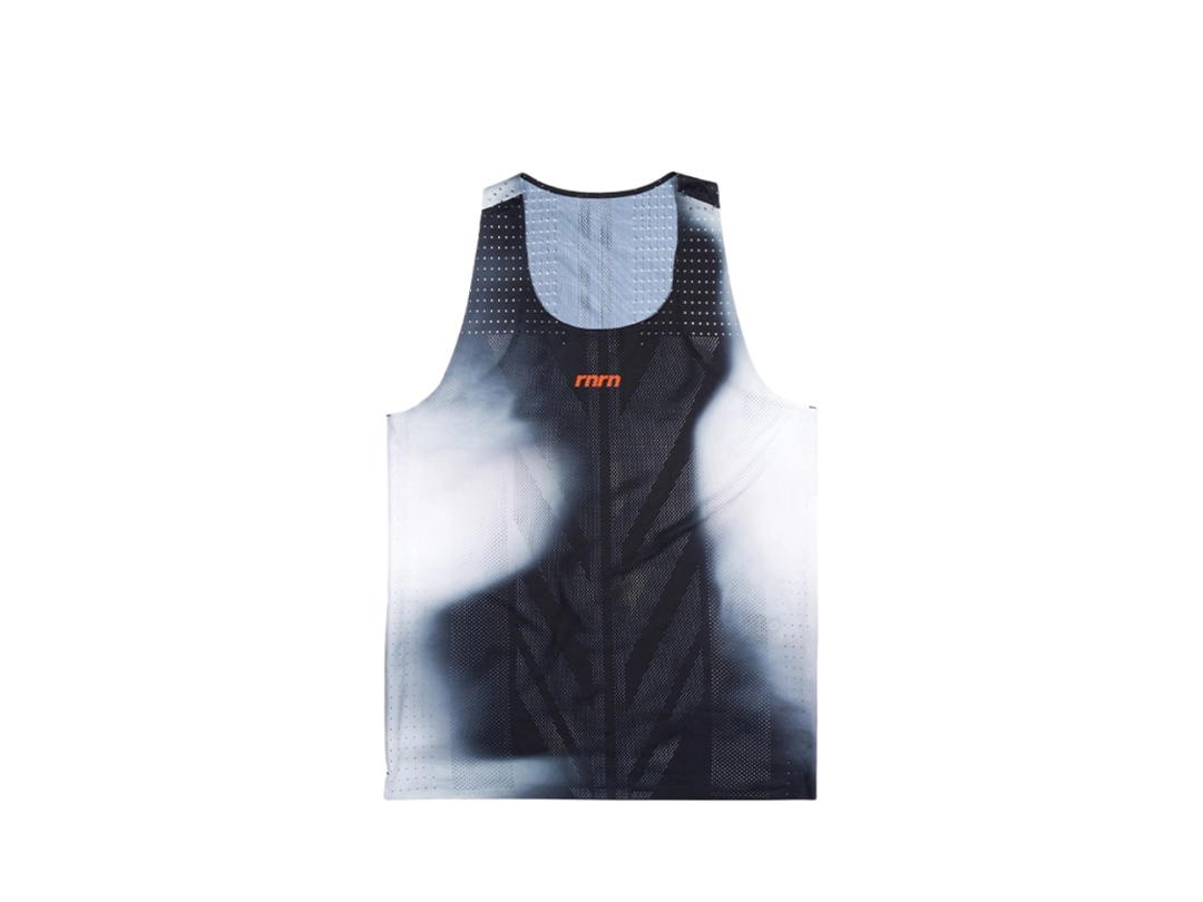 rnrn rnrn Race Graphic Singlet Blue Hour