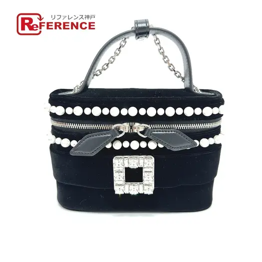 Buy ROGER VIVIER RBWANMH70000LU Crystal Faux Pearl Vanity Micro 2WAY Hand Bag Unused at Sasom – Authentic and Ready to Ship