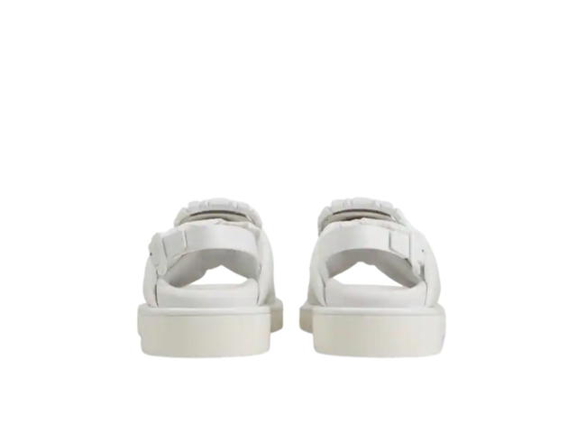 Roger Vivier Roger Vivier Viv' Winter Strass Buckle Sandals in Technical Fabrics White - view 3