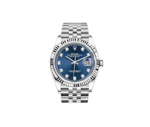Buy Rolex Datejust 36 MM In Stainless Steel With Blue Diamond Dial at Sasom – Authentic and Ready to Ship