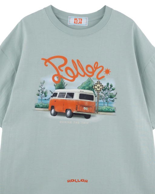 ROLLOR ROLLOR - DRURING TRIP Oversize T-Shirt ( Green ) - view 2