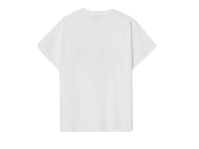 Ronron Ronron Strawberry Ribbon Basic Fit T-Shirt White Pink - view 2