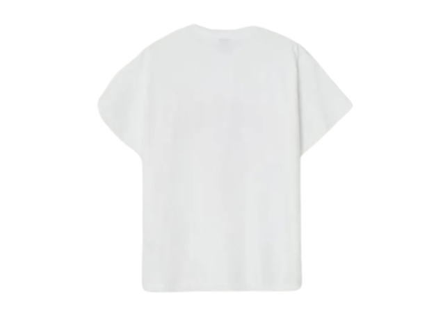 Ronron Strawberry Ribbon Basic Fit T-Shirt White Red
