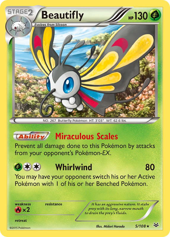 Pokemon Pokemon Beautifly H [ROS 5/108] XY "Roaring Skies" (EN)