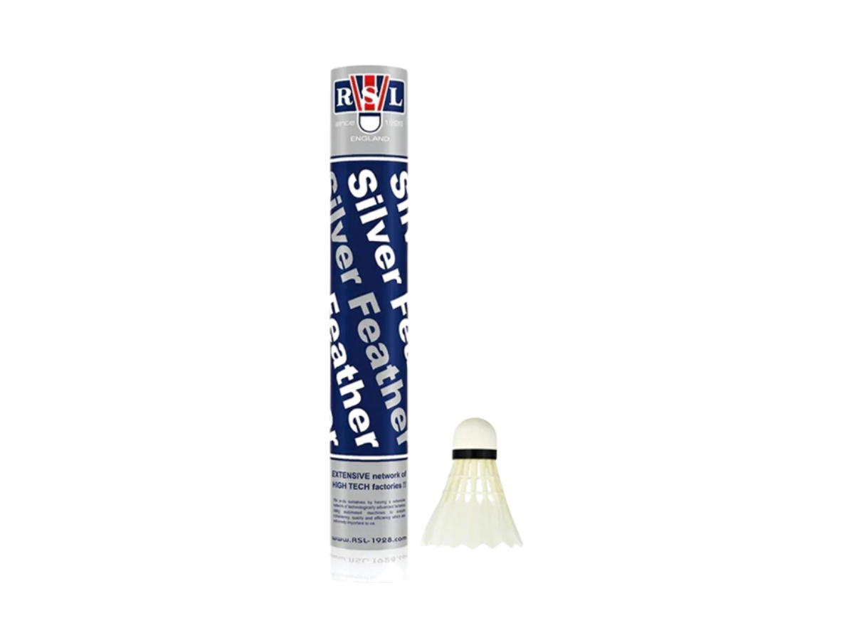 RSL RSL Silver Feather Shuttlecocks 12/Tube