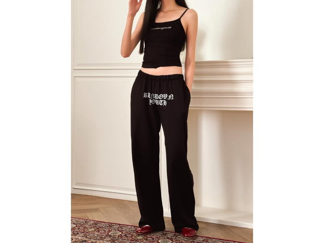 RUNDOWNYOUTH RUNDOWNYOUTH Angel Jogger Track Pants Black - view 6