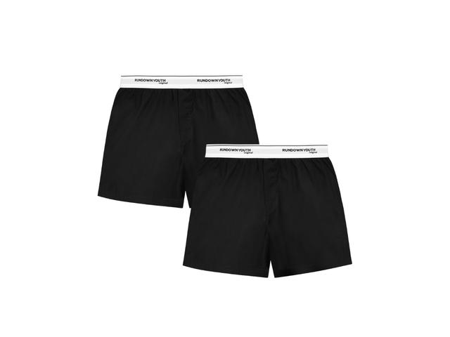 RUNDOWNYOUTH RUNDOWNYOUTH Boxer01Short Super Soft 2 Pack Black Black - view 1